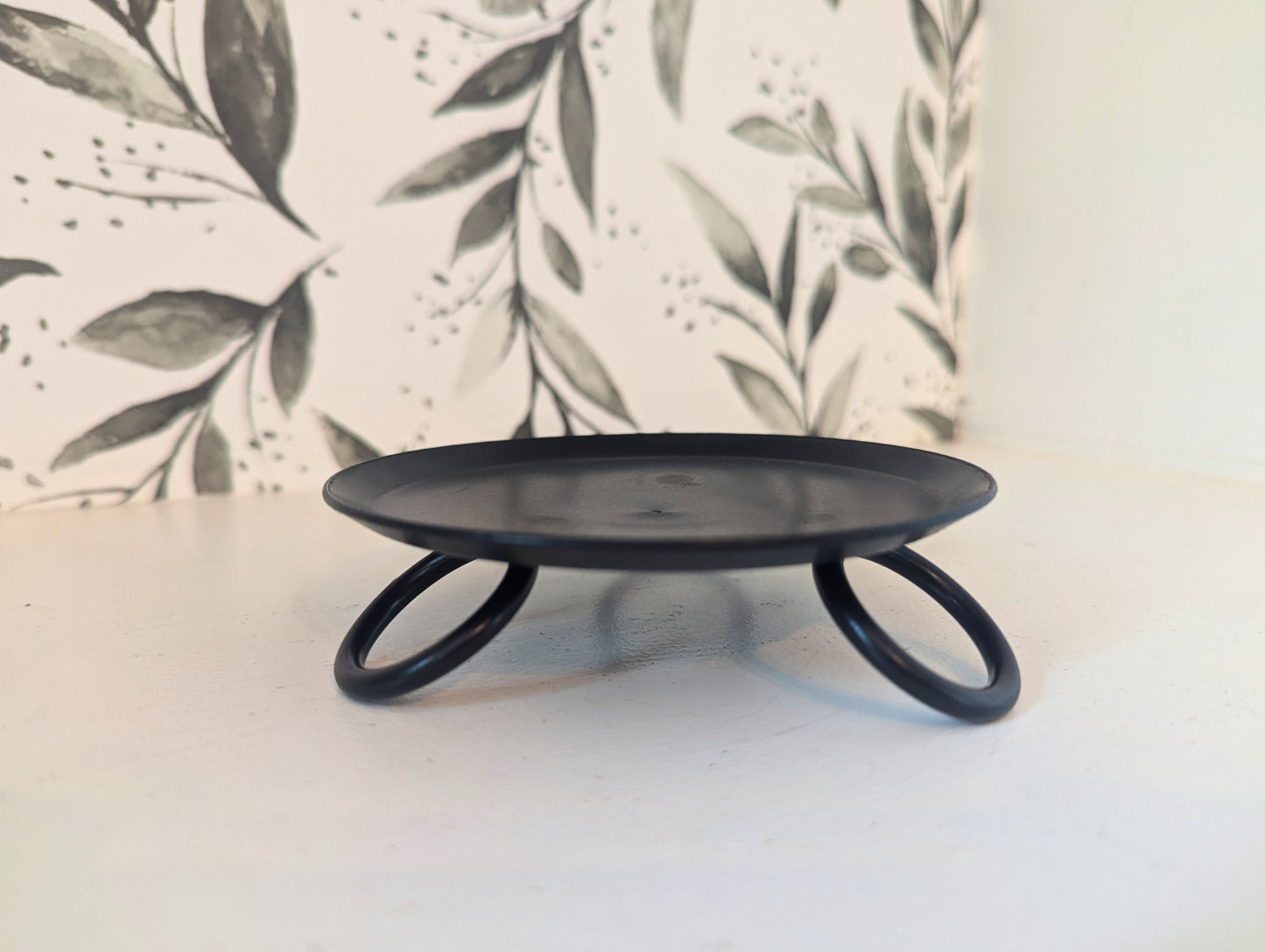 Wrought Iron Pillar Candle Holder Stand- Amish Made USA