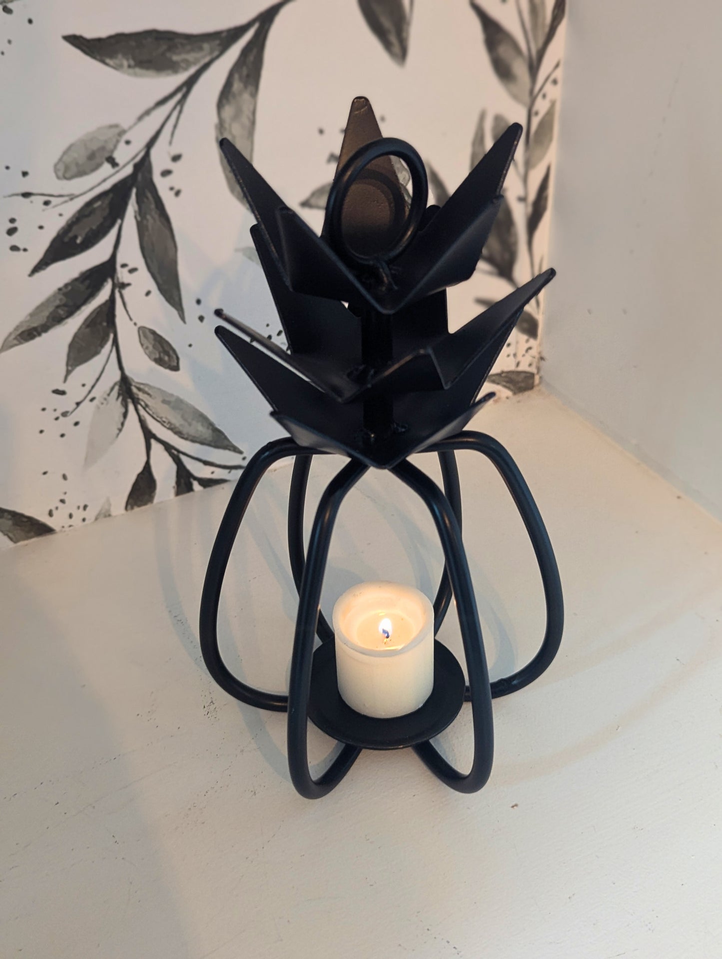 Wrought Iron Pineapple Tea Light Holder- Amish Made