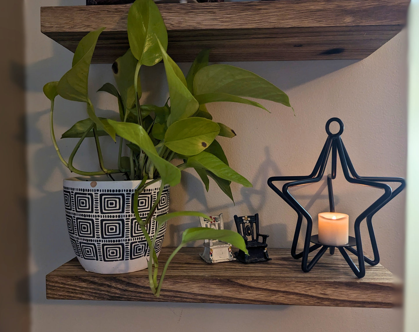 Wrought Iron Star Tea Light Holder - Amish made