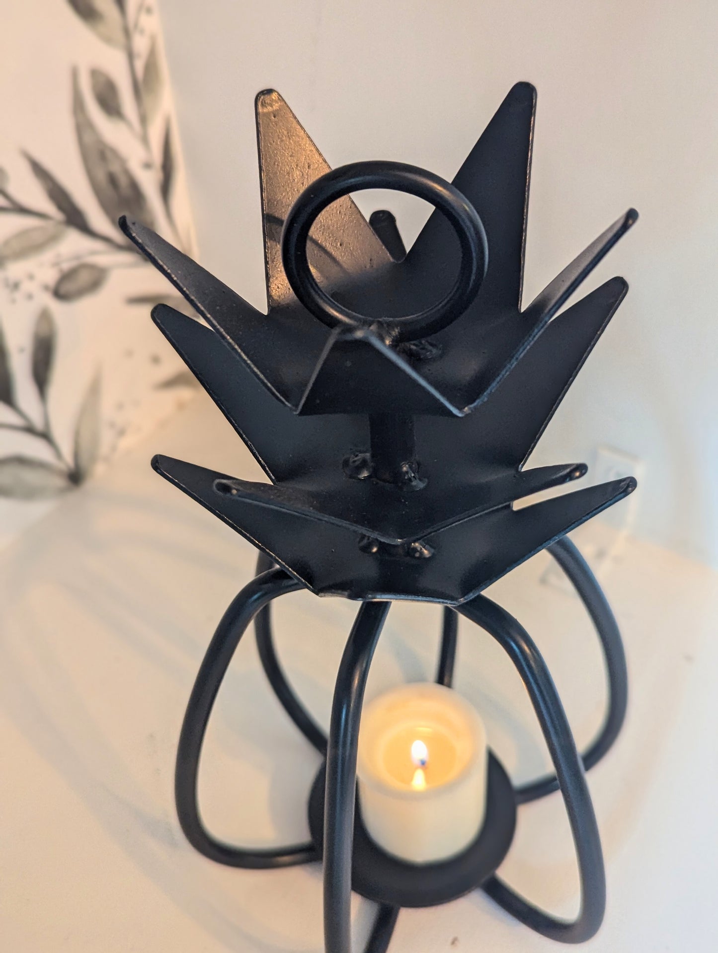 Wrought Iron Pineapple Tea Light Holder- Amish Made