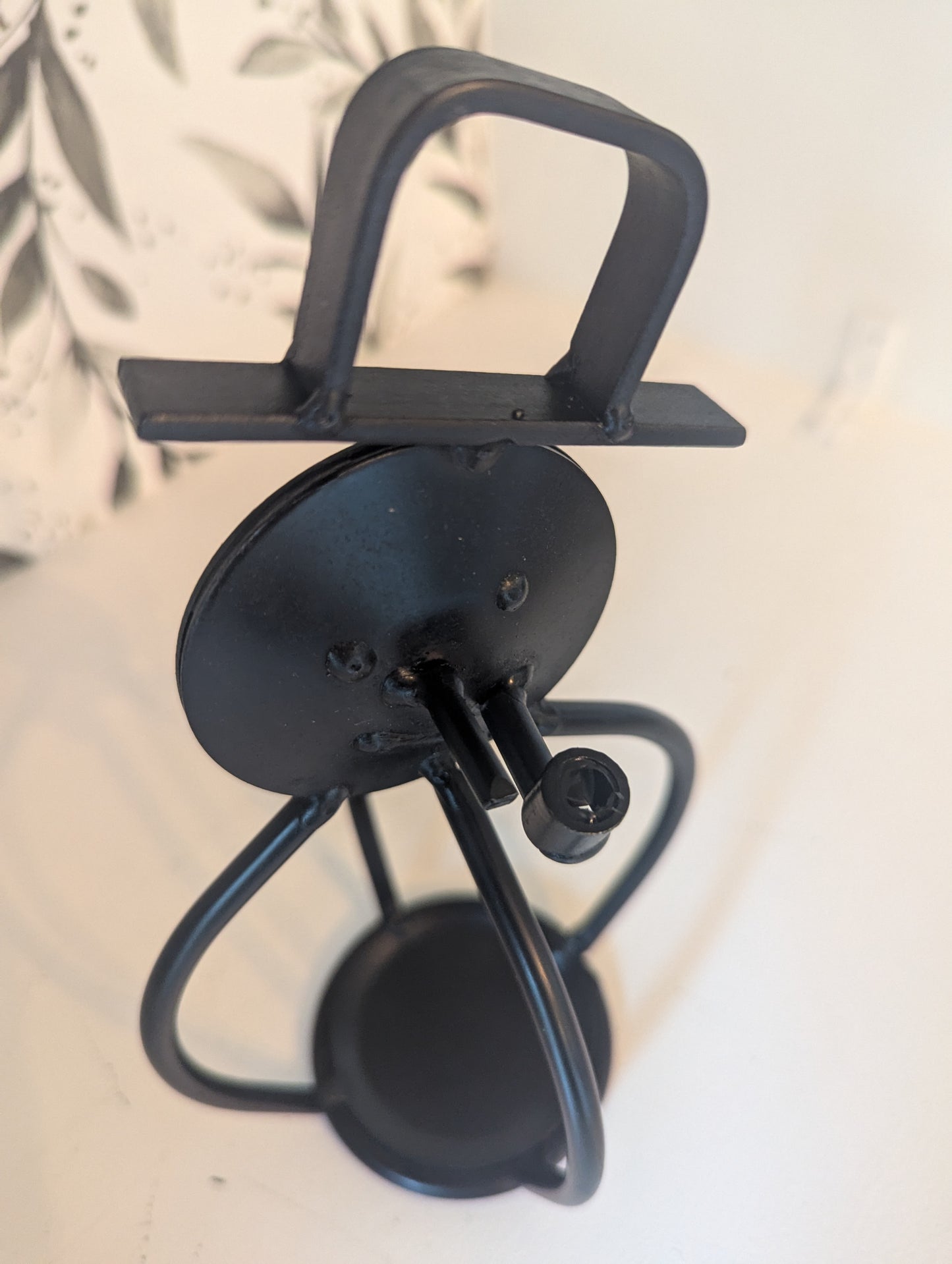 Snowman Candle Holder - Tea light - winter decor - wrought iron - amish made