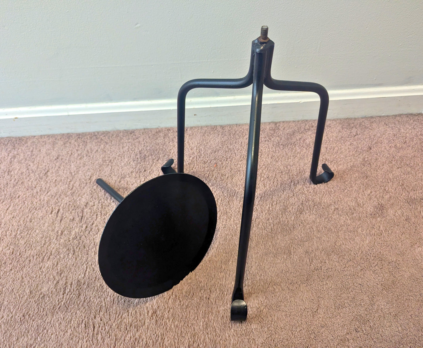 Amish Handmade Wrought Iron Pedestal Plant Stand - Indoor Decor, Garden Yard Art, Greenhouse Display, Candle or Planter Stand for Plant Moms