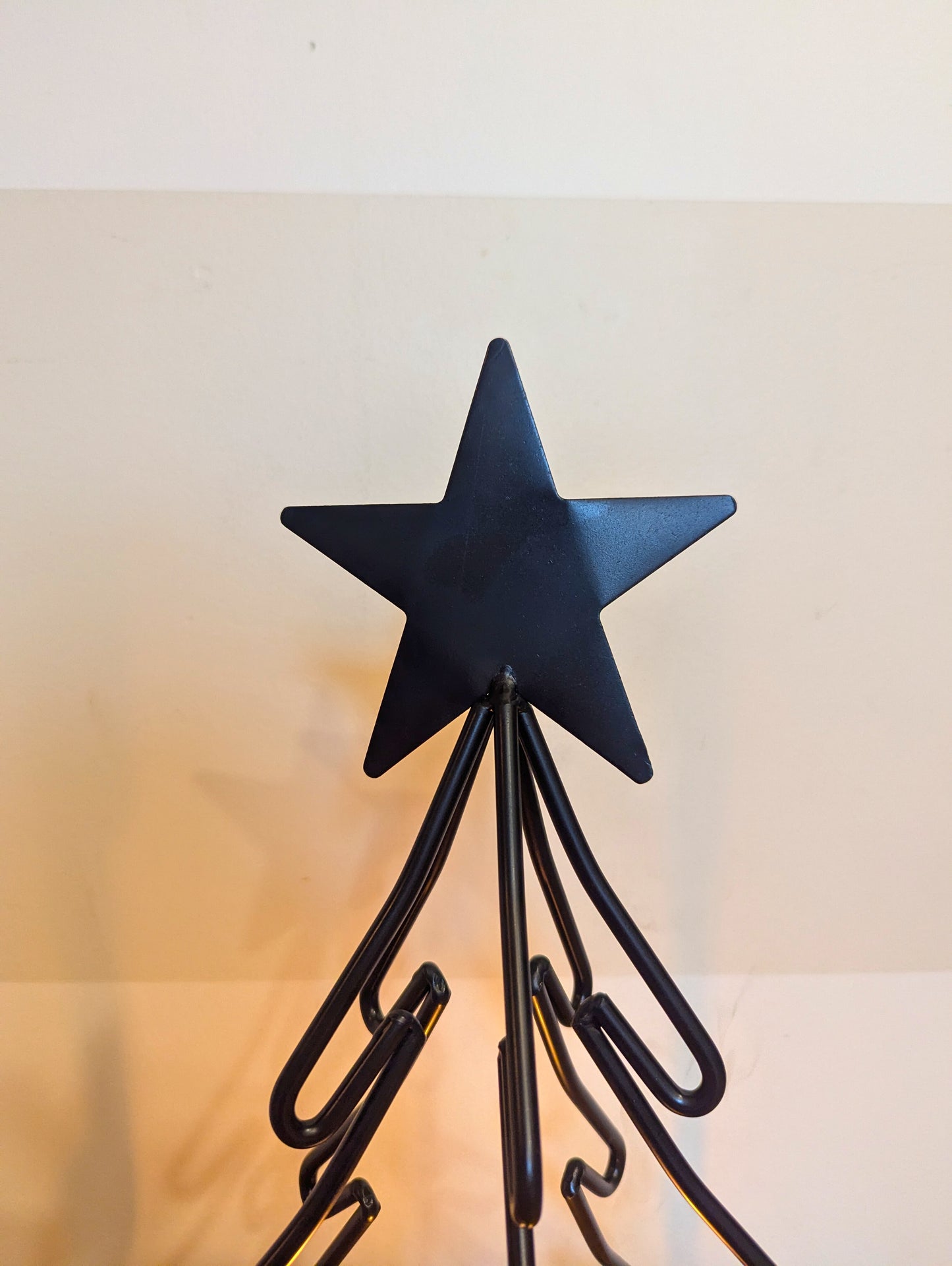 Black Wrought Iron Metal Christmas Tree - 3 Sizes - Amish Handmade