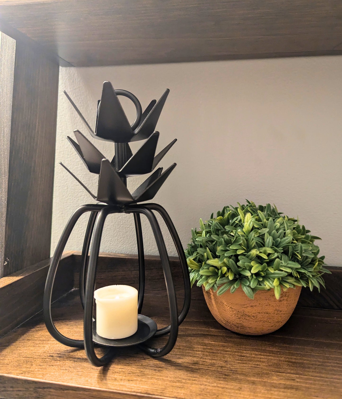 Wrought Iron Pineapple Tea Light Holder- Amish Made