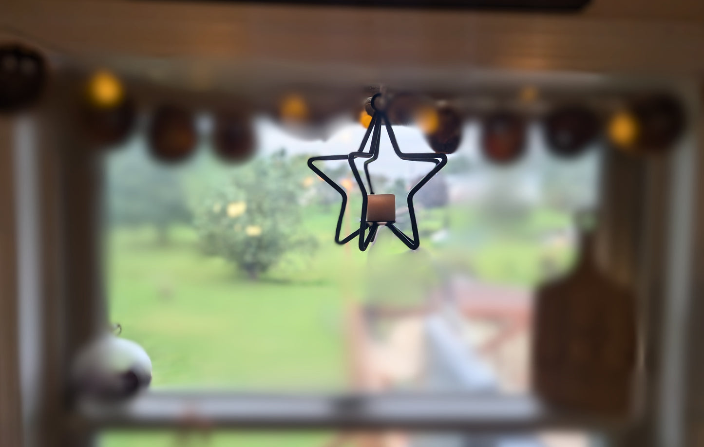 Wrought Iron Star Tea Light Holder - Amish made