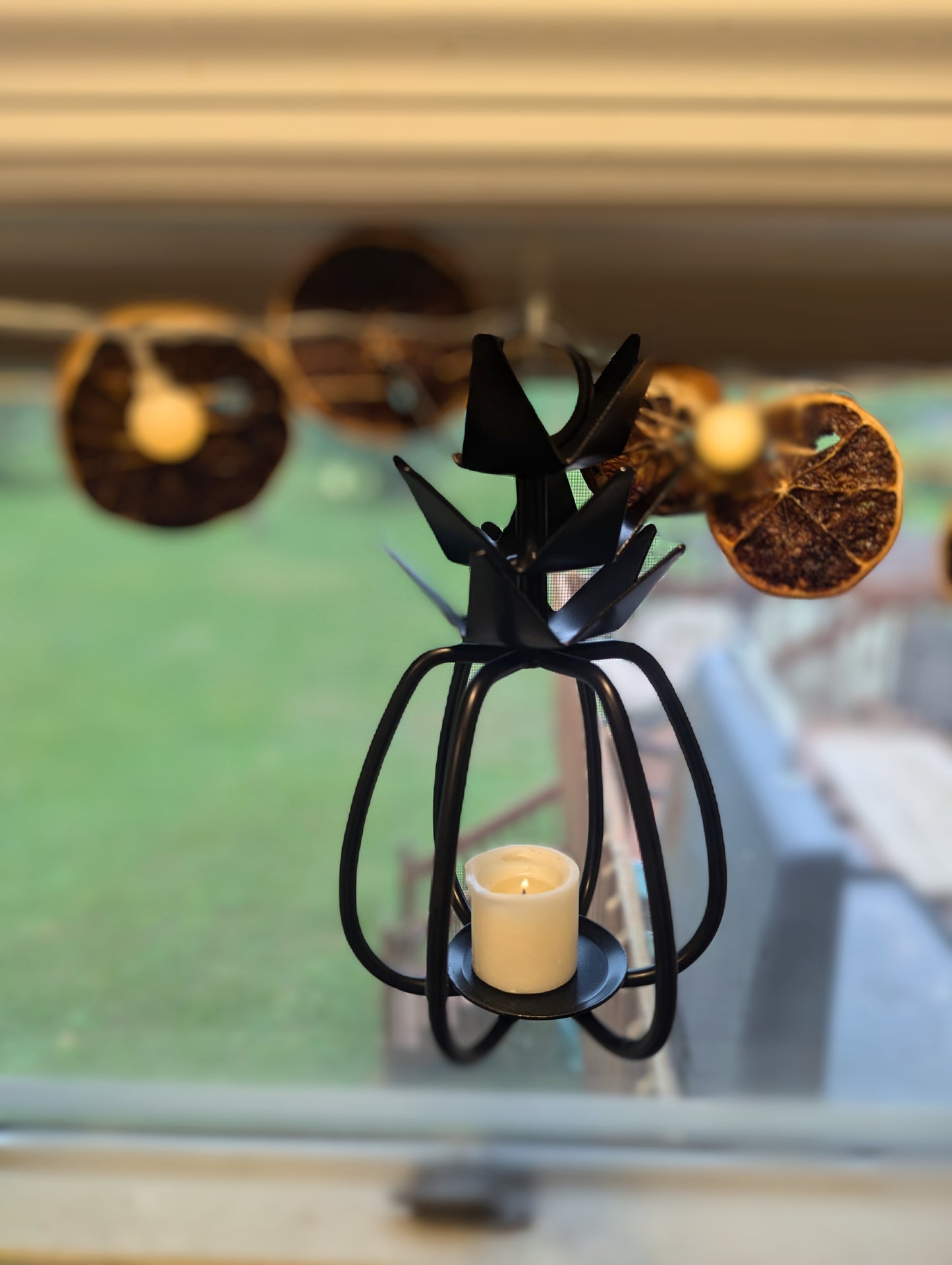 Wrought Iron Pineapple Tea Light Holder- Amish Made