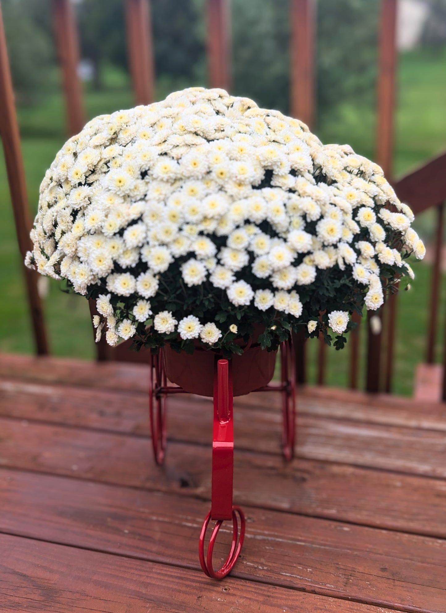 Tractor Flower planter - John Deere Green, CNH Case International Red, New Holland Blue - Powder Coated - amish made