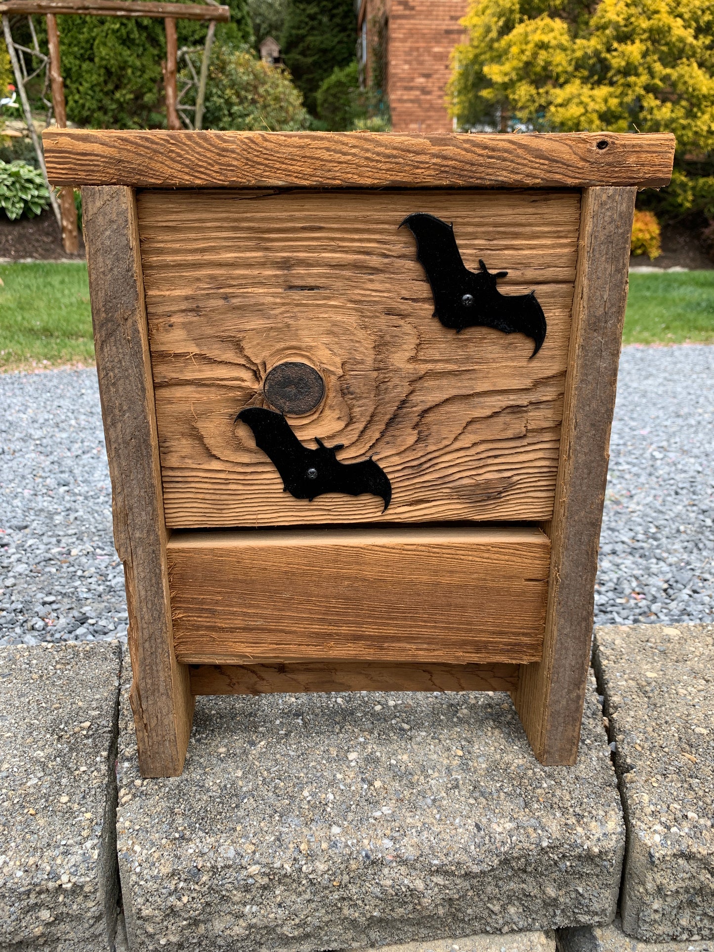 Rustic Handmade Bat House Weather Resistant