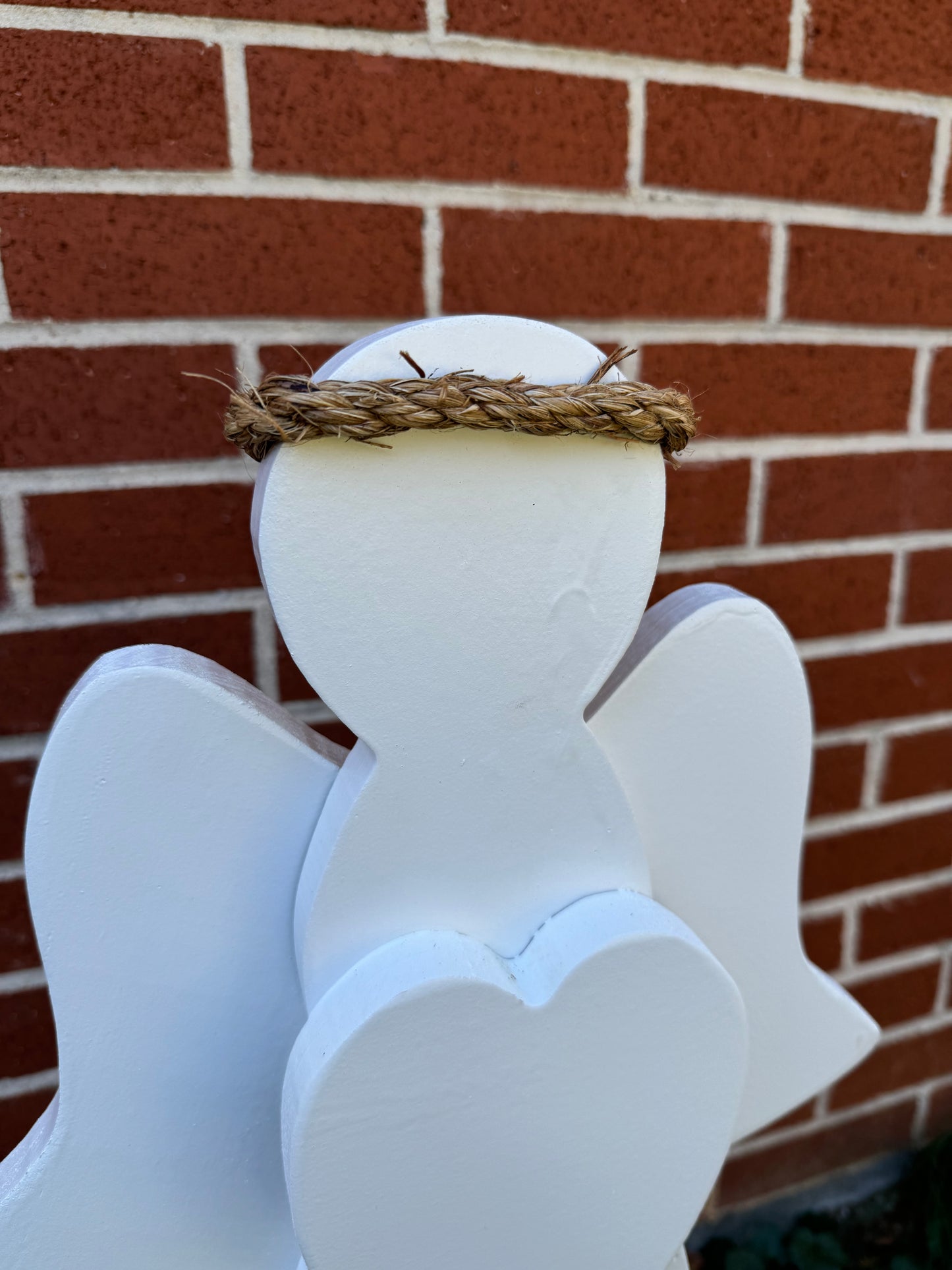 Christmas Angel w/ Stand– Wooden Angel w/ Wings– Holiday Art, Christian Art, Winter Decor, Indoor-Outdoor Christmas Decoration, Gift for Her