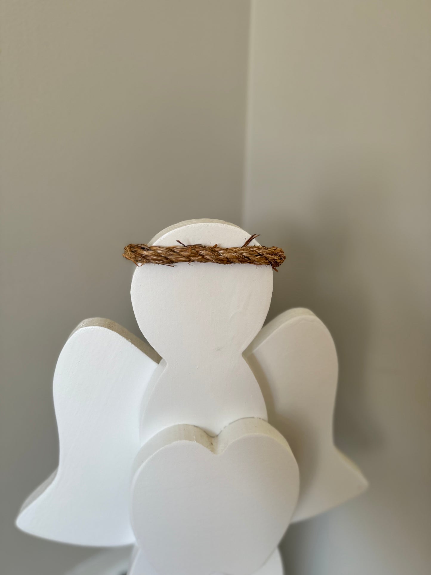 Christmas Angel w/ Stand– Wooden Angel w/ Wings– Holiday Art, Christian Art, Winter Decor, Indoor-Outdoor Christmas Decoration, Gift for Her