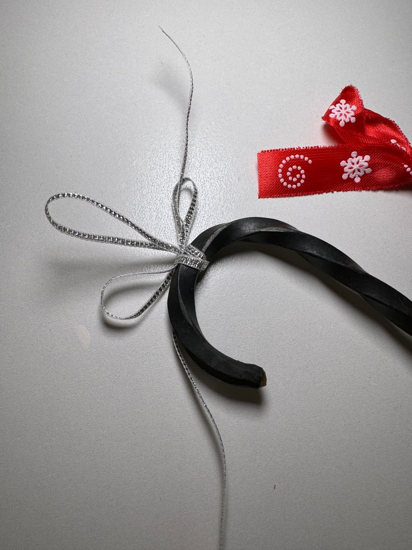 Hand-Forged Steel Candy Cane Ornaments by Amish Blacksmith - Rustic Charm for Farm, Ranch, Barn, Homestead, or Christmas Holiday Decor