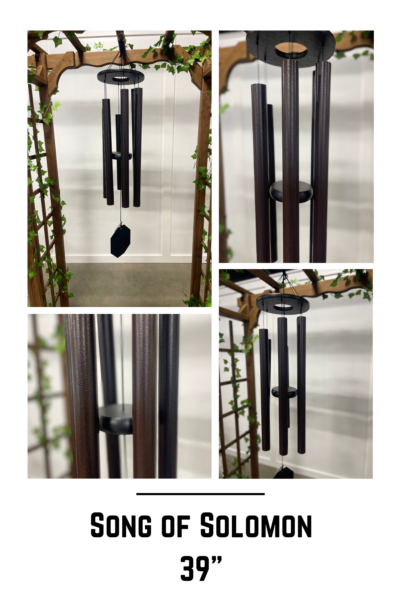 Wind Chimes Aluminum Tubes- Biblical Bells Series- Amish Made
