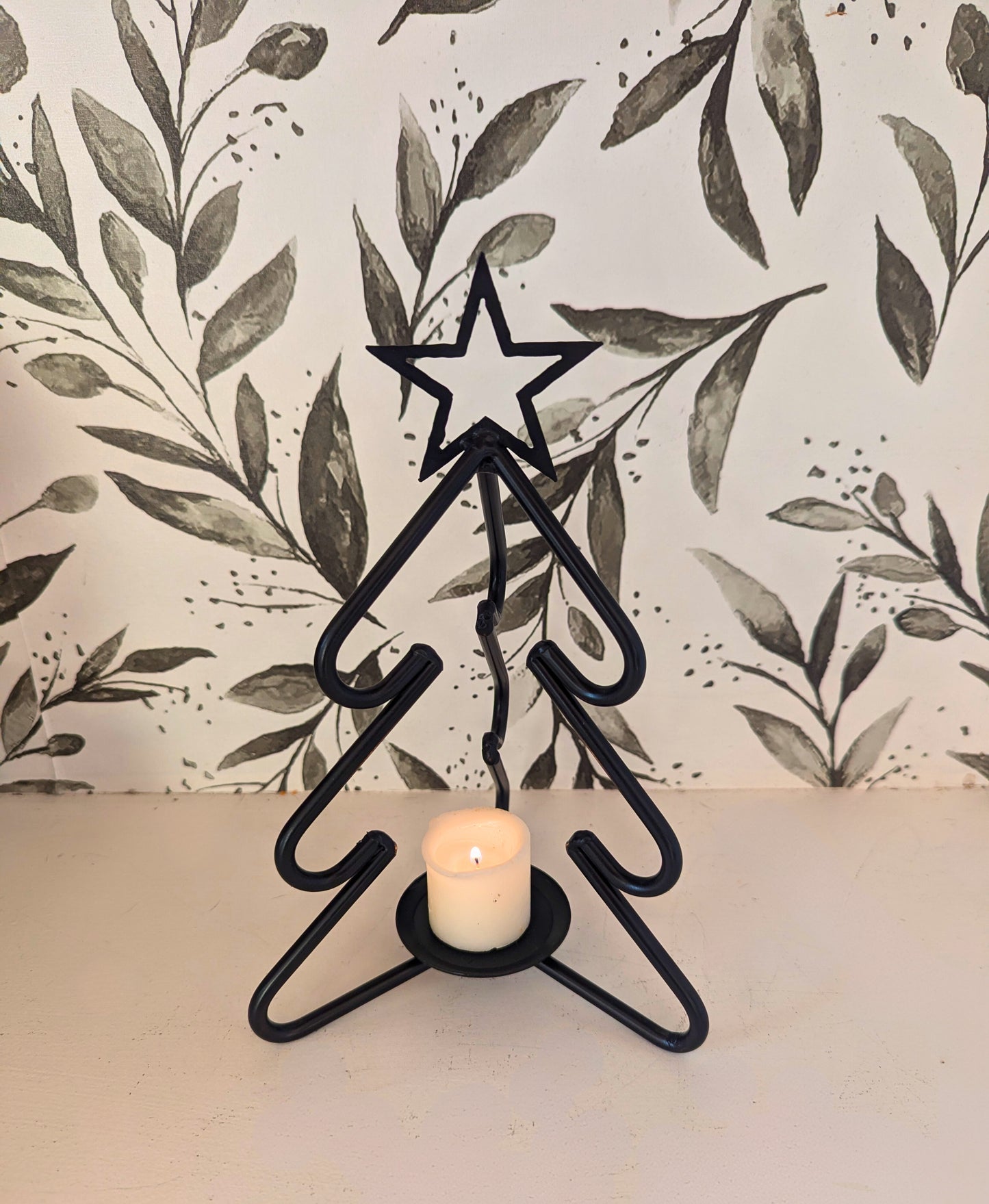 Black Wrought Iron Metal Christmas Tree - 3 Sizes - Amish Handmade