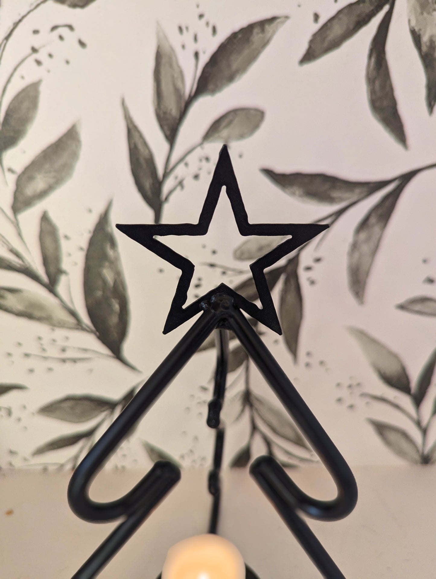 Black Wrought Iron Metal Christmas Tree - 3 Sizes - Amish Handmade