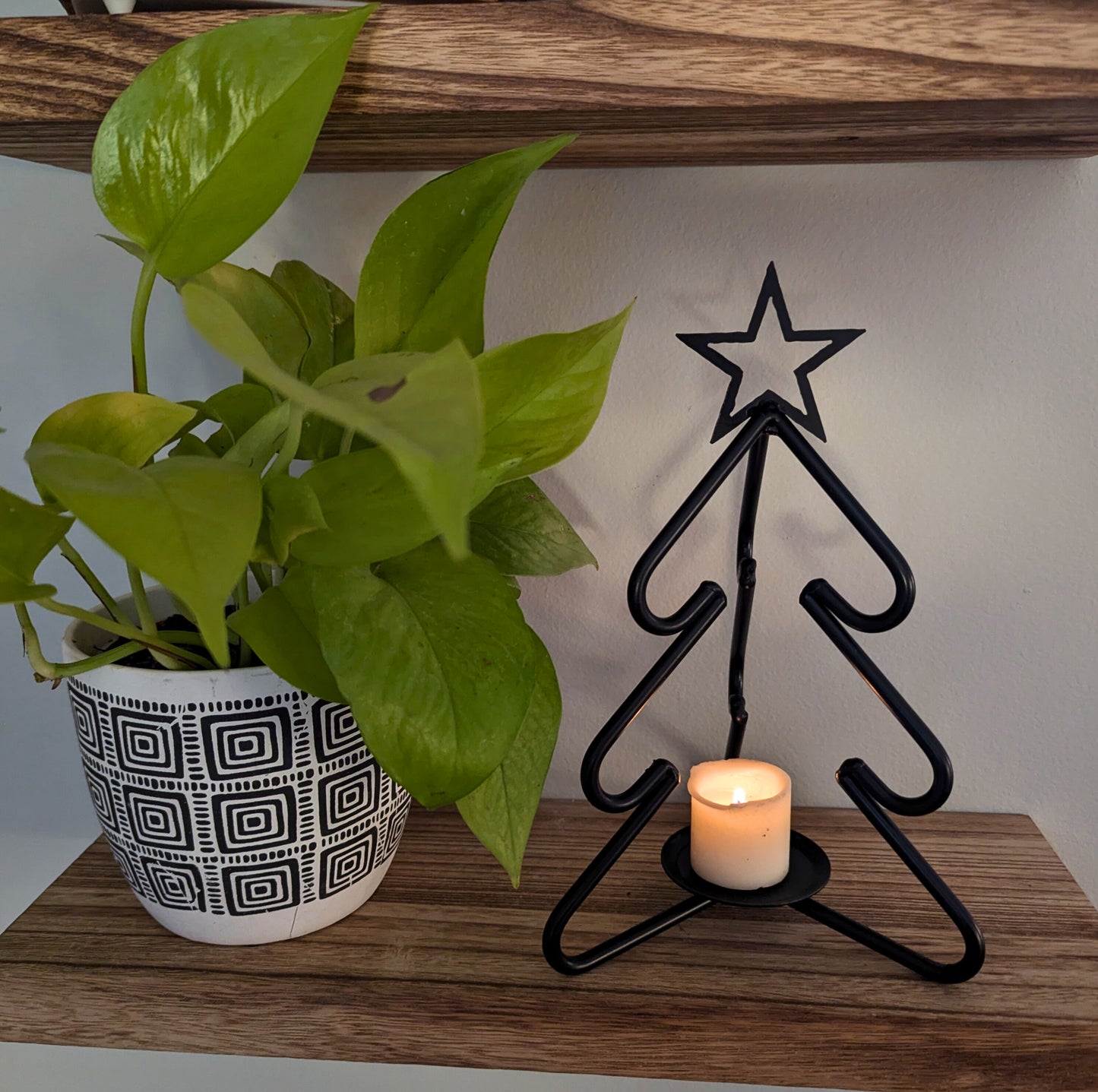 Black Wrought Iron Metal Christmas Tree - 3 Sizes - Amish Handmade