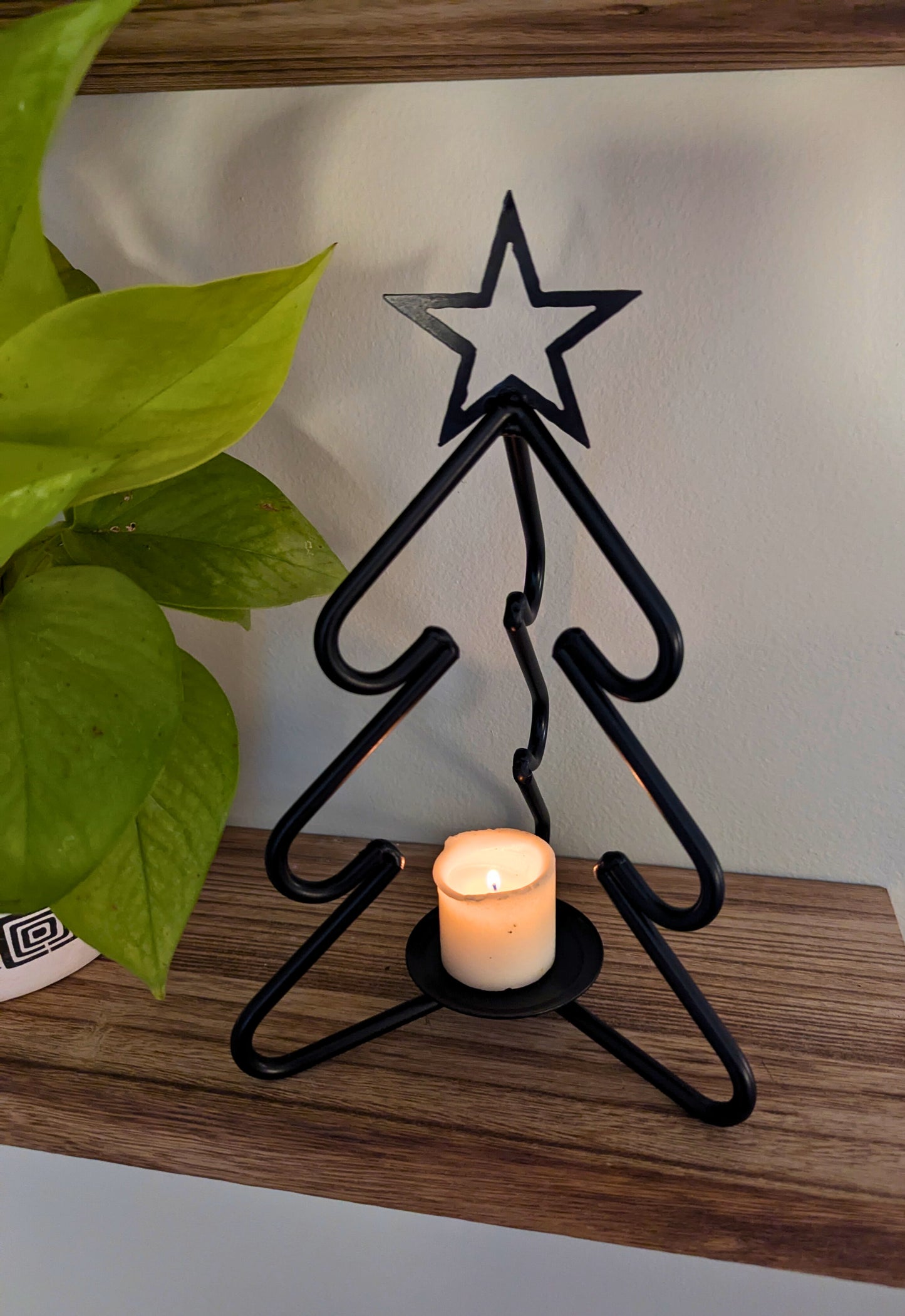 Black Wrought Iron Metal Christmas Tree - 3 Sizes - Amish Handmade