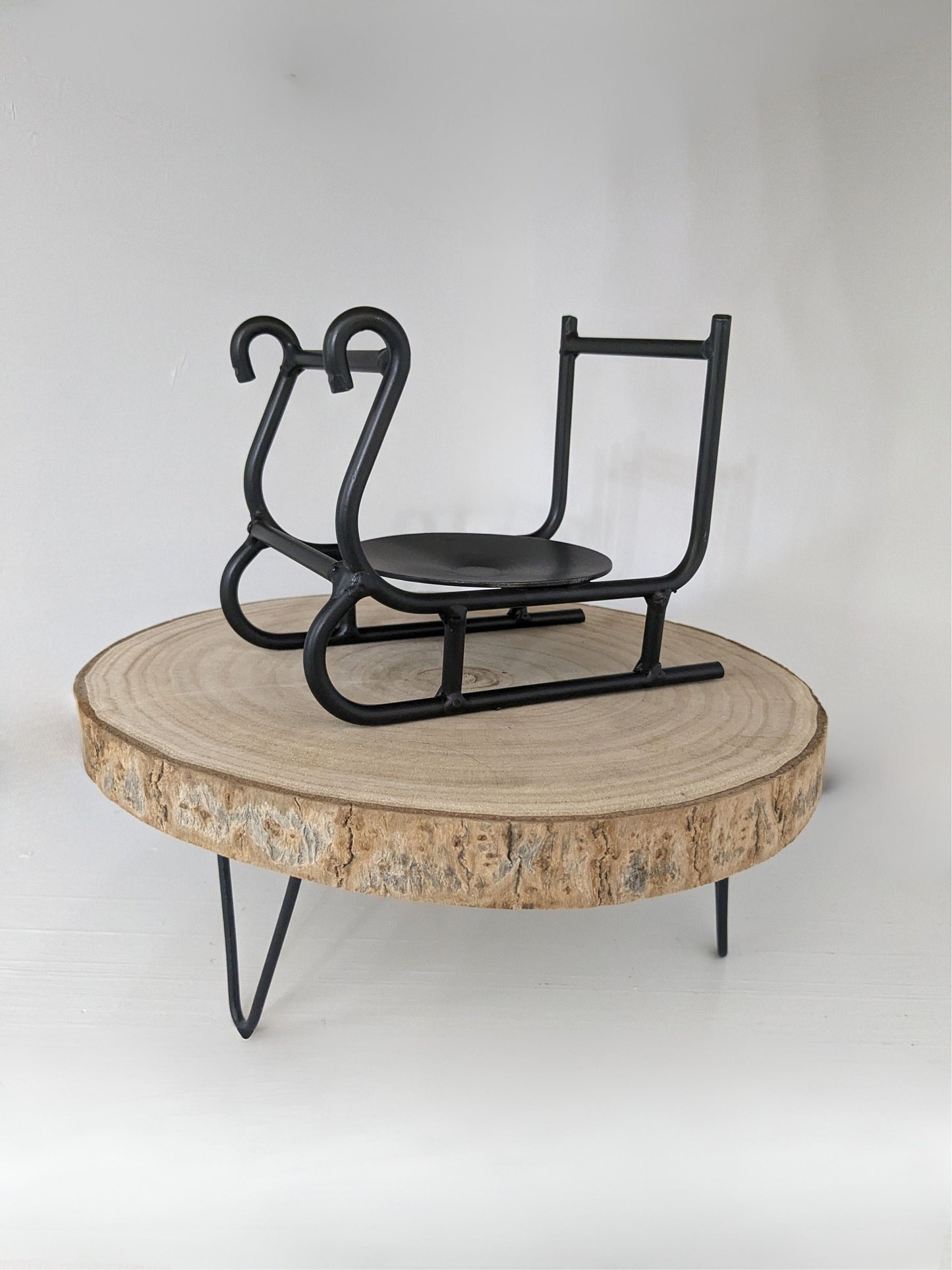 Wrought Iron Sled Jar Holder - Amish Made