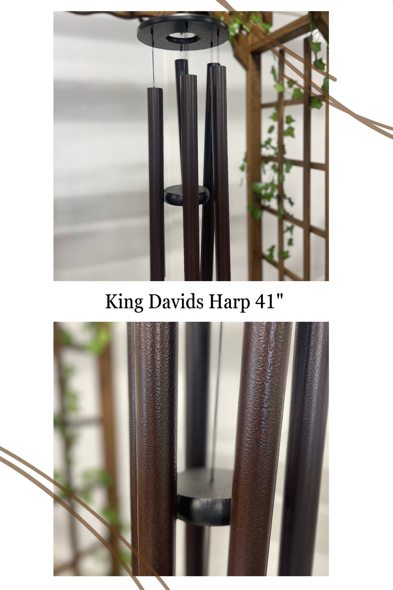 Wind Chimes Aluminum Tubes- Biblical Bells Series- Amish Made