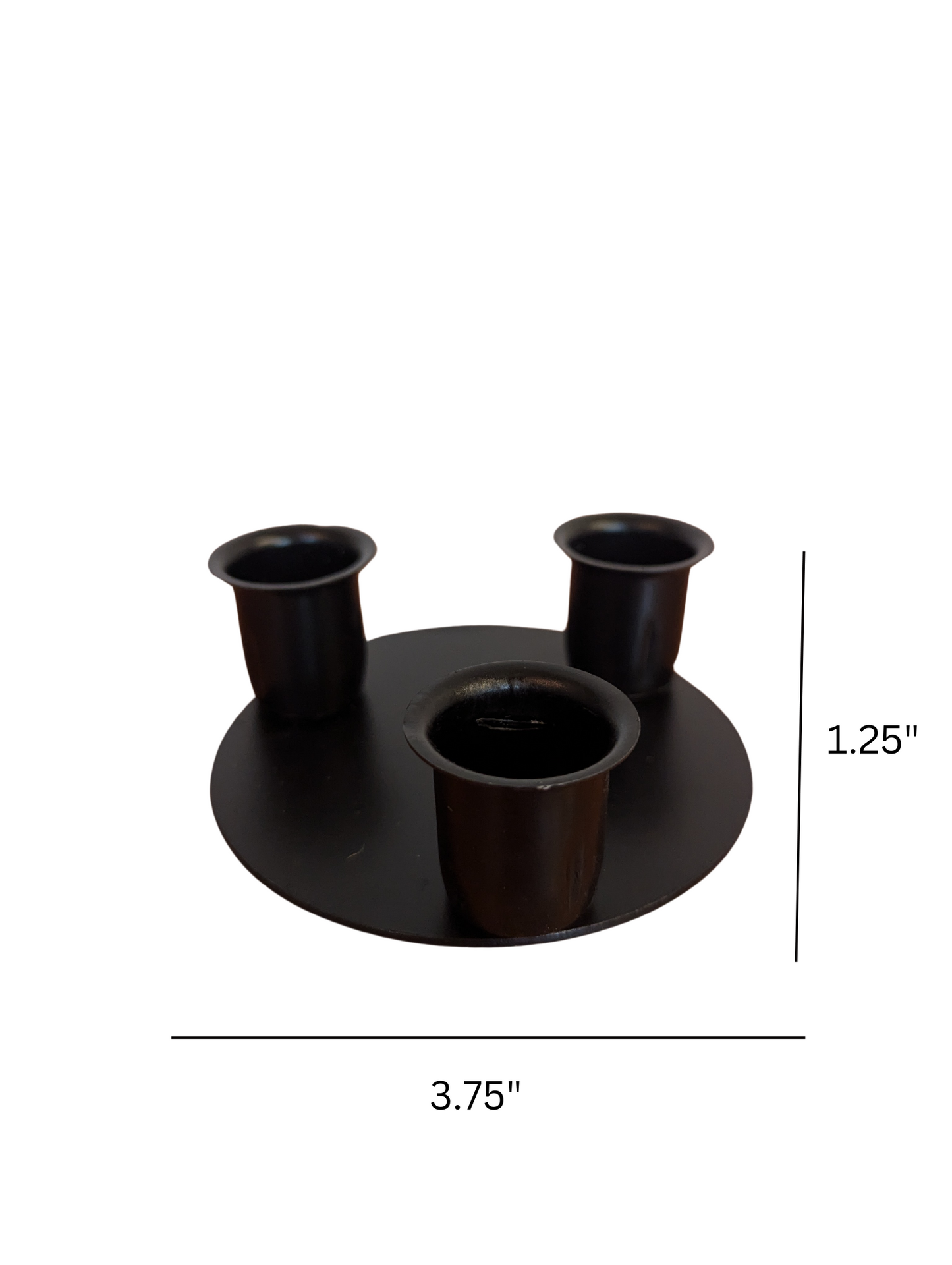 Taper Candle insert - 3 candle holder - wrought iron - amish made