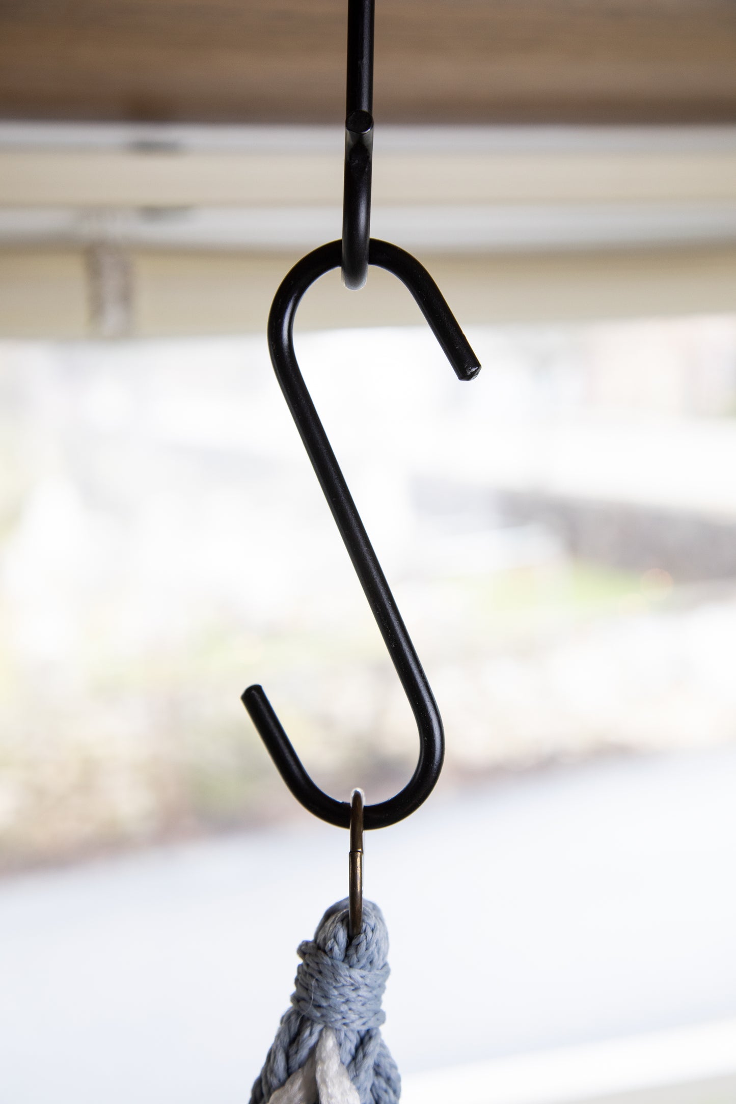 Amish Made Wrought Iron S Hook – Handmade Metal Hanging Hook – Rustic Farmhouse Closet Hook, Multiple Sizes Available