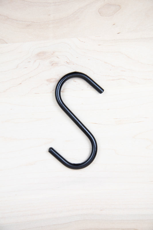 Amish Made Wrought Iron S Hook – Handmade Metal Hanging Hook – Rustic Farmhouse Closet Hook, Multiple Sizes Available