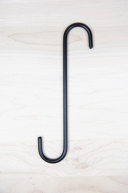 Amish Made Wrought Iron S Hook – Handmade Metal Hanging Hook – Rustic Farmhouse Closet Hook, Multiple Sizes Available