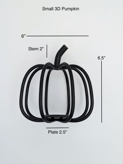 Decorative Wrought Iron 3D Pumpkin - Small, Medium, Large - Amish made