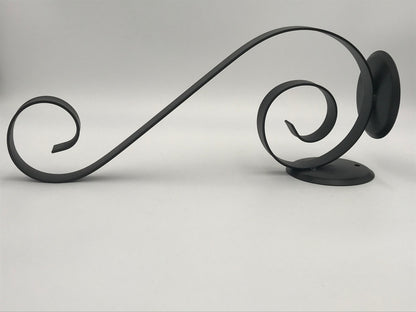 Wrought Iron Scroll Pillar Sconce- Wall Mount