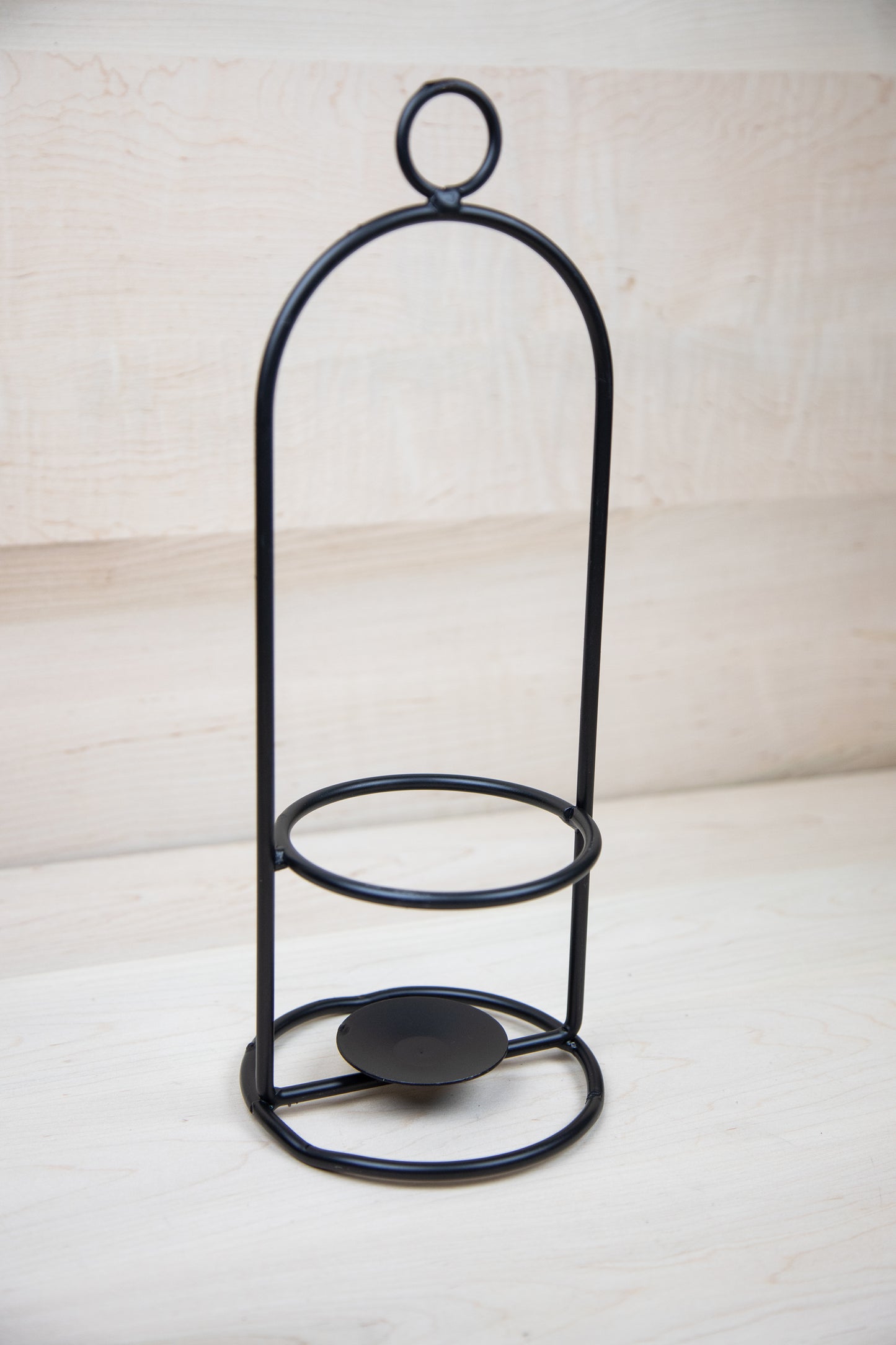 Wrought Iron Hanging/standing Candle Holder - Metal - Made in USA - Amish made