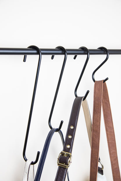 Amish Made Wrought Iron S Hook – Handmade Metal Hanging Hook – Rustic Farmhouse Closet Hook, Multiple Sizes Available
