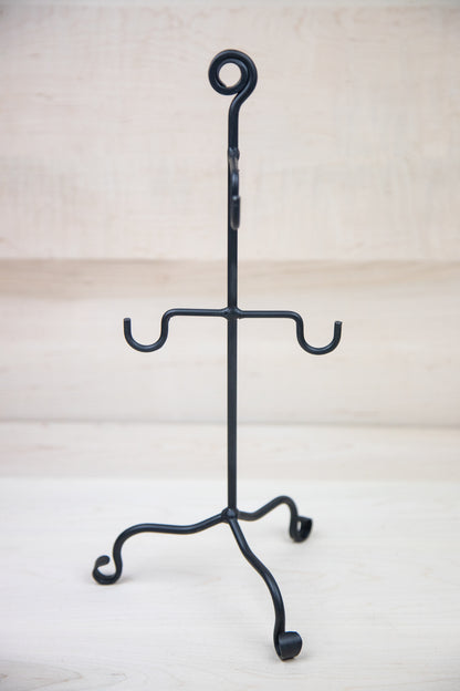 Wrought Iron 4 Coffee Mug & Tea Cup Rack Holder-Amish Made