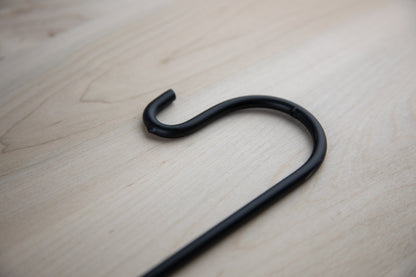 Black Wrought Iron Shepherd's Hook - 26" - Amish Made