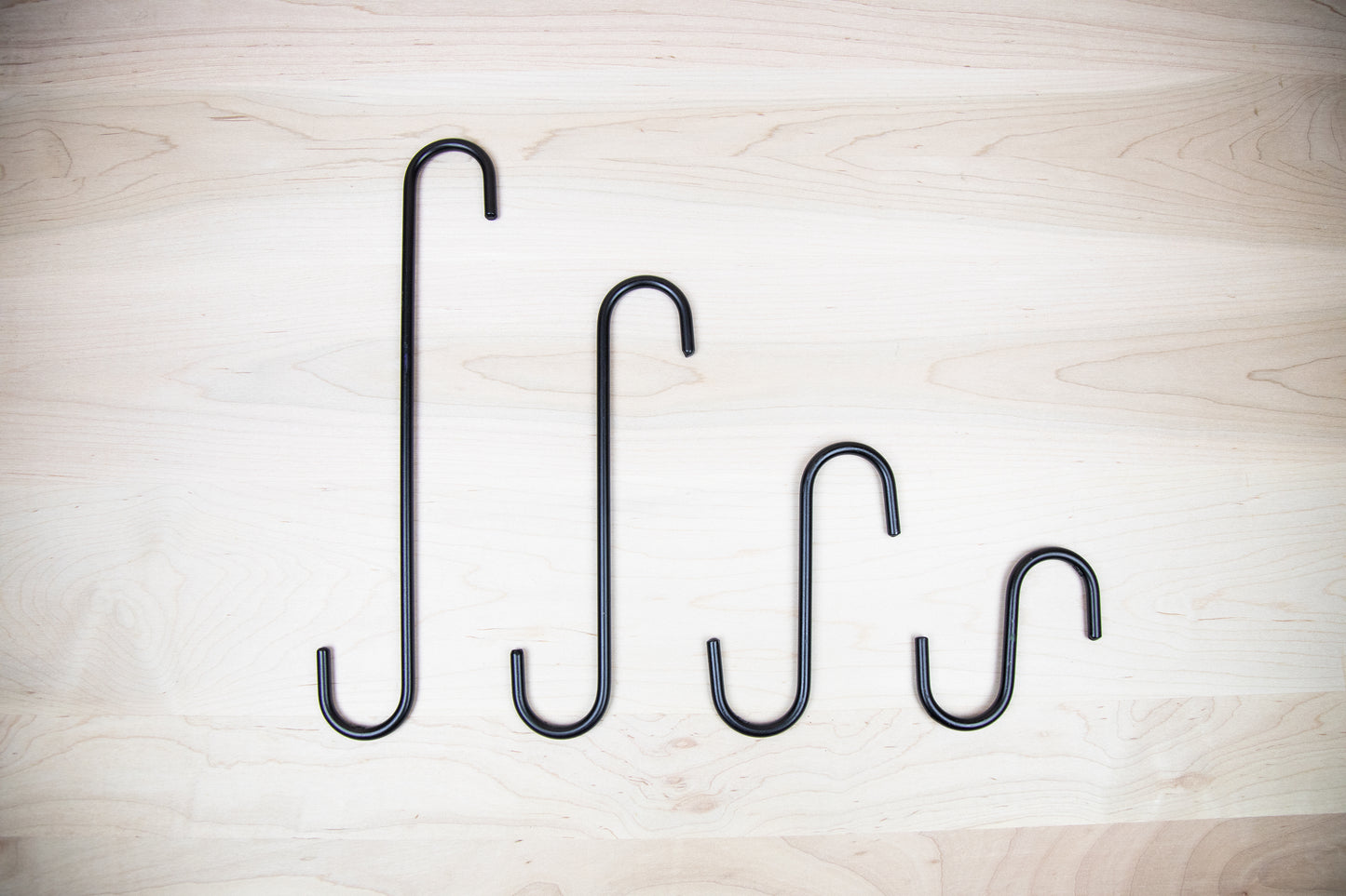 Amish Made Wrought Iron S Hook – Handmade Metal Hanging Hook – Rustic Farmhouse Closet Hook, Multiple Sizes Available