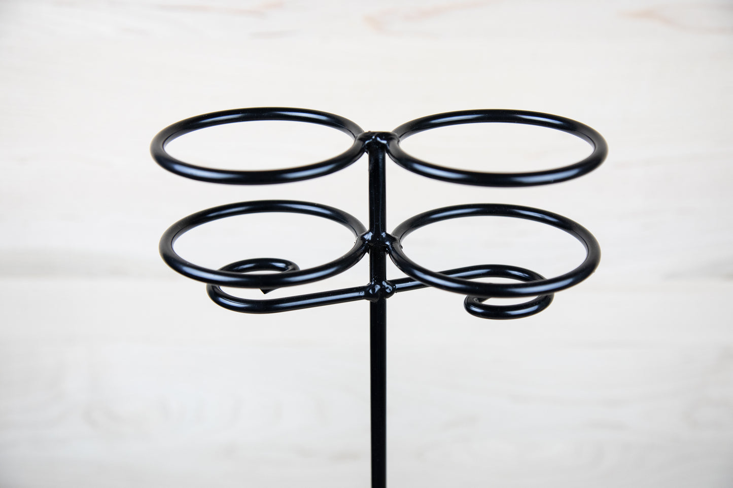 Wrought Iron Single or Double Bottle Holder, Amish Made