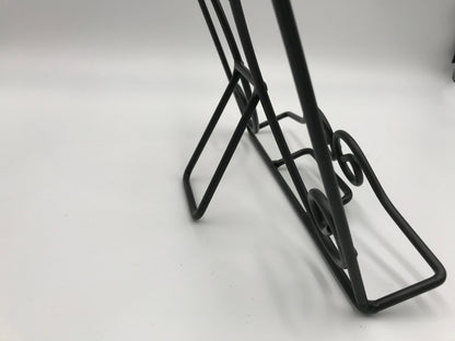 Black Wrought Iron Tabletop Easel - Art Display - Photo Display - Cookbook Holder - Amish Made