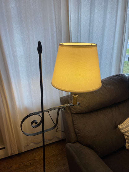 Wrought Iron Floor Lamp Three Styles- Amish Handmade