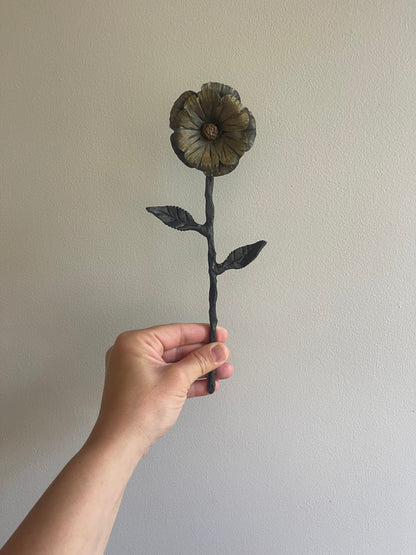 Amish Blacksmith Forged Steel Petunia - Artificial Flower