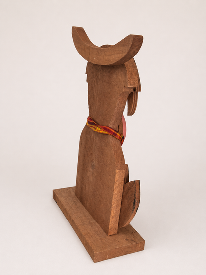 Amish Made Fall Highland Cow Porch Sitter and Yard Stake | Handmade Wooden Garden Decor | Rustic Fall Decor (Copy)