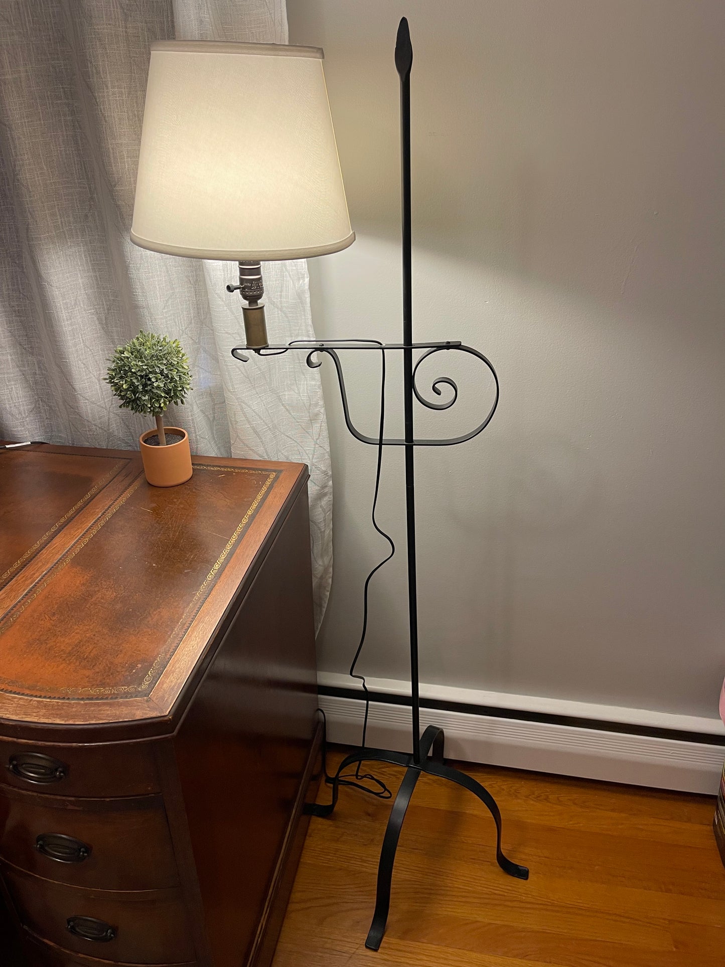 Wrought Iron Floor Lamp Three Styles- Amish Handmade