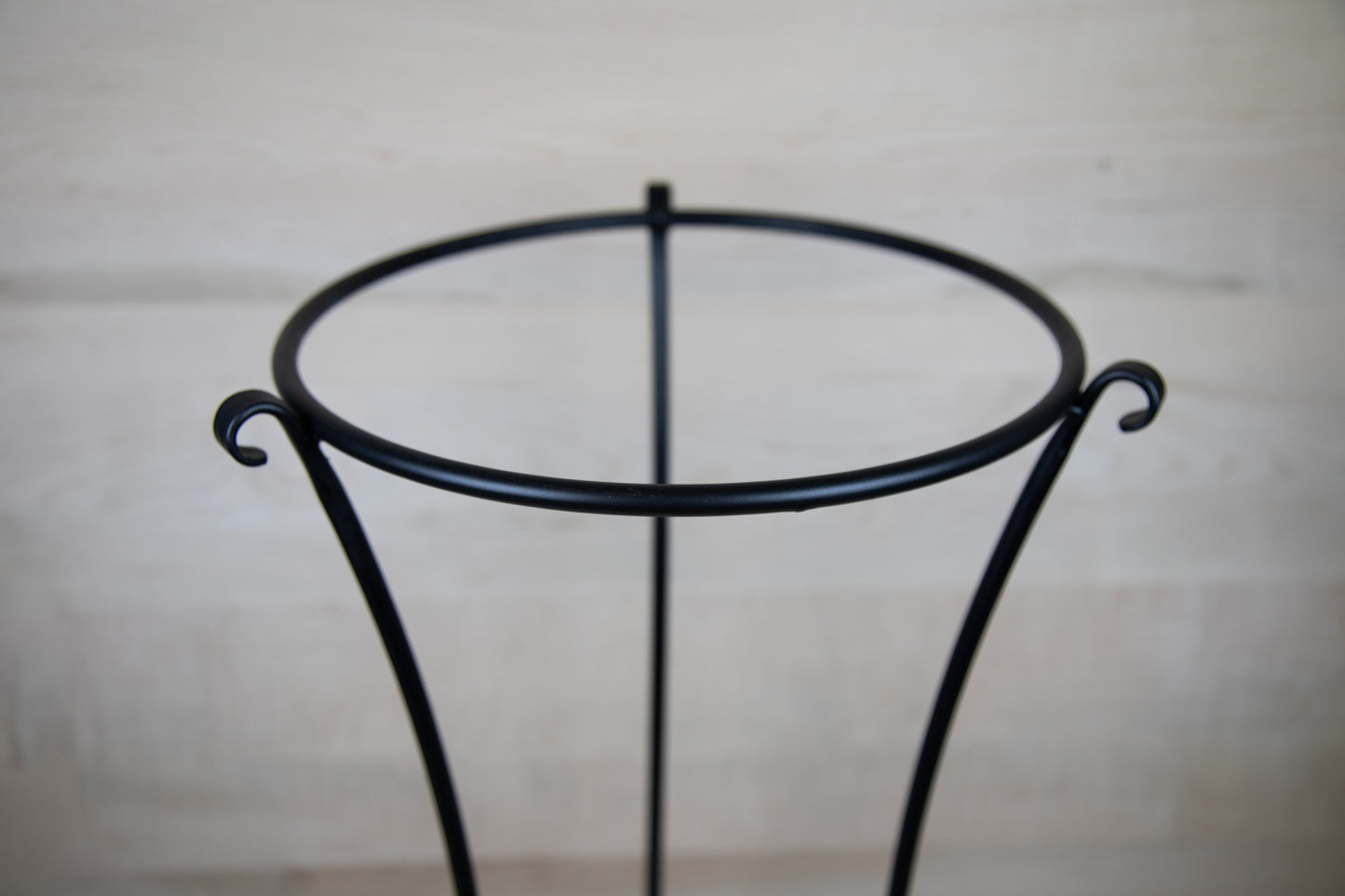 Pedestal Flower Pot Stand - Wrought Iron - 2 sizes - Amish made