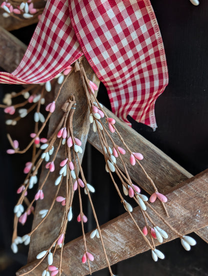 Handmade Wooden Star – Rustic Valentine's Day Farmhouse Decor, 24"