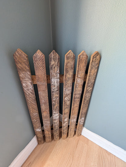 Amish made Wooden Fence Sign | Rustic Farmhouse Decor | Home Accent | Picket Fence