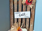 Amish made fall/autumn Wooden Fence Sign | Rustic Farmhouse Decor | Holiday Home Accent