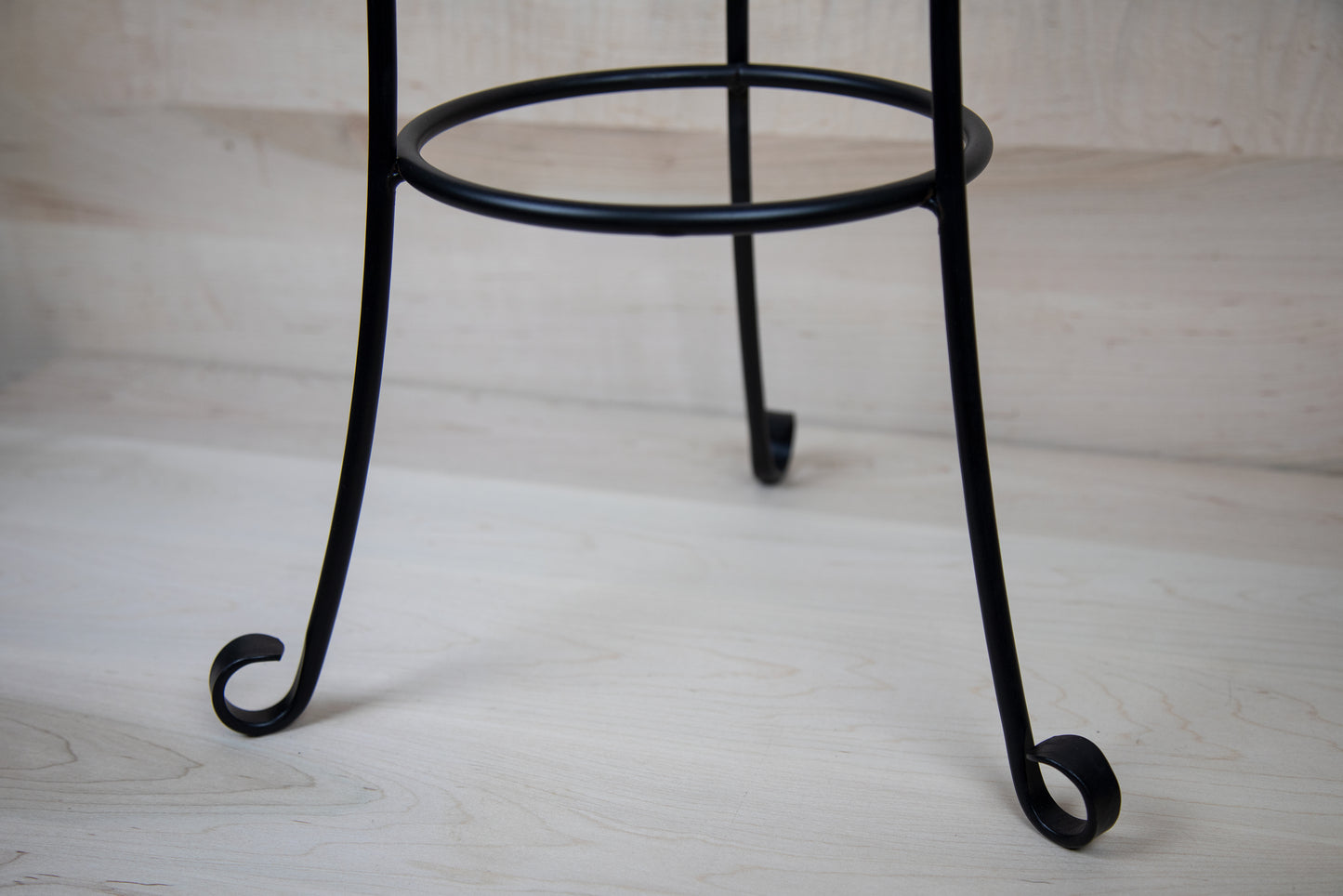 Pedestal Flower Pot Stand - Wrought Iron - 2 sizes - Amish made