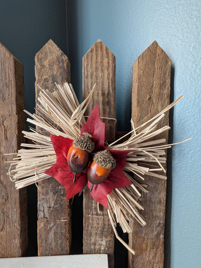 Amish made fall/autumn Wooden Fence Sign | Rustic Farmhouse Decor | Holiday Home Accent