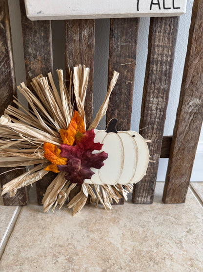 Amish made fall/autumn Wooden Fence Sign | Rustic Farmhouse Decor | Holiday Home Accent