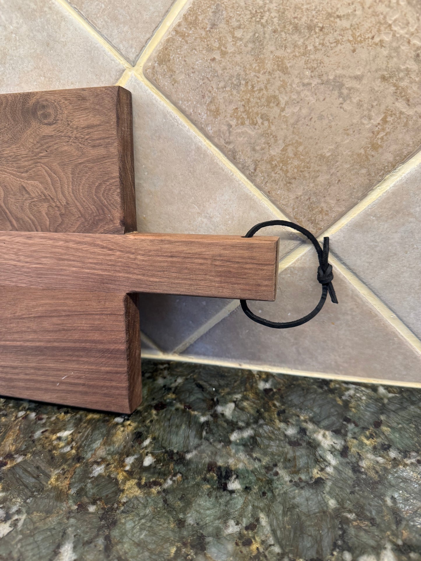 Amish made Walnut Cutting Board 8x14 – Food Grade Mineral Oil Finish – Solid Wood Serving Board