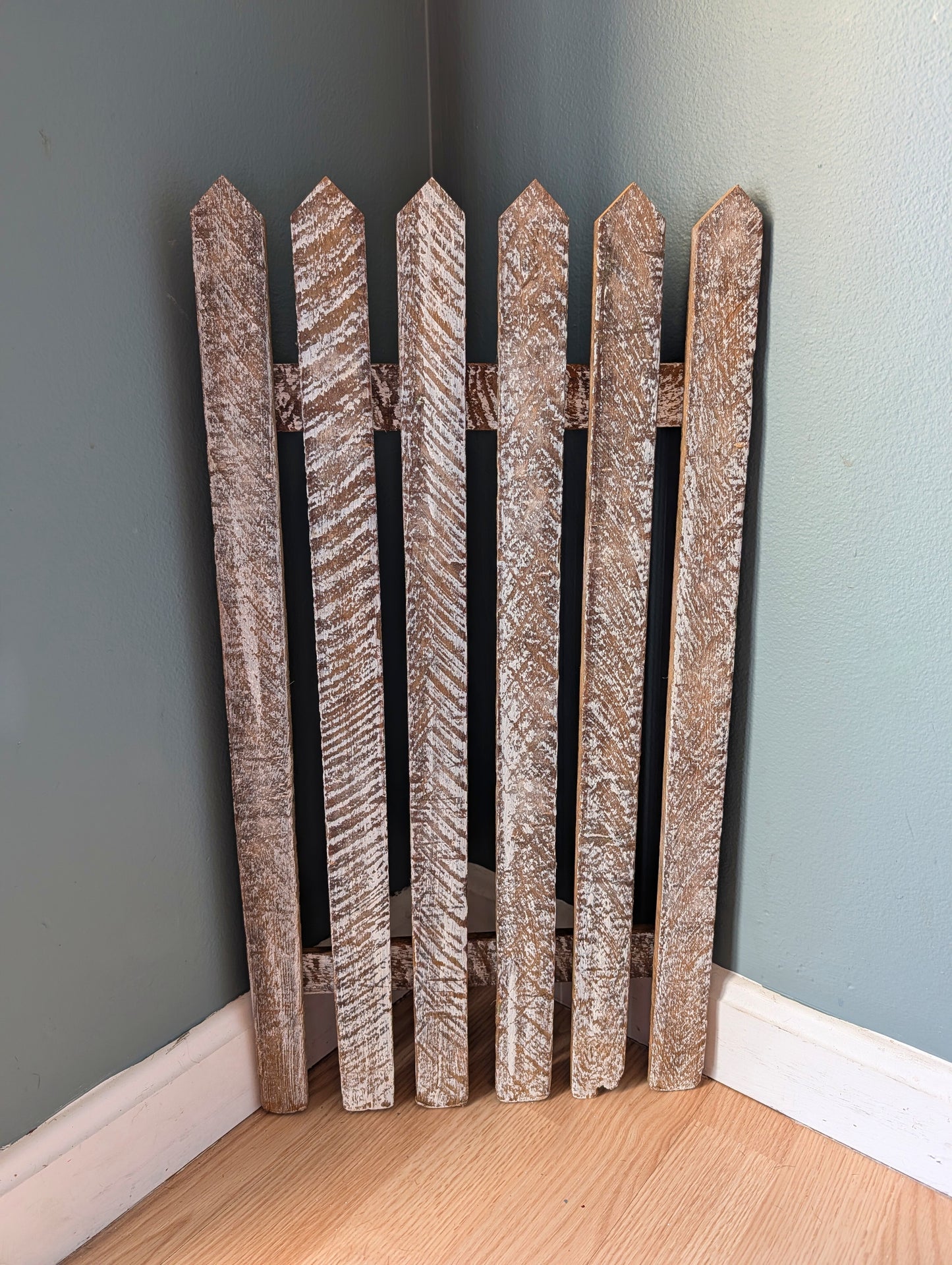 Amish made Wooden Fence Sign | Rustic Farmhouse Decor | Home Accent | Picket Fence