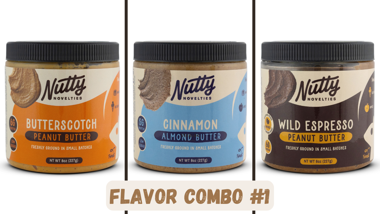 Peanut Butter and other various Nut Butters - 8 oz (pack of 3) - All Natural ingredients - Vegan & Gluten Free options - small batch - made in PA