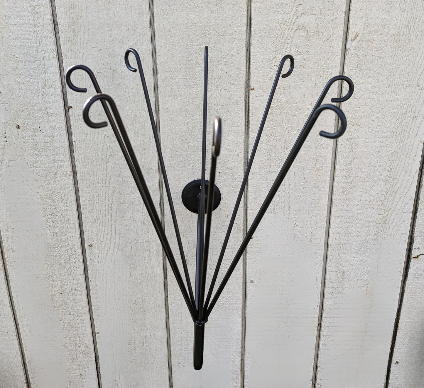 Wall Mount Plant Holder- Wrought Iron- Amish made in the USA